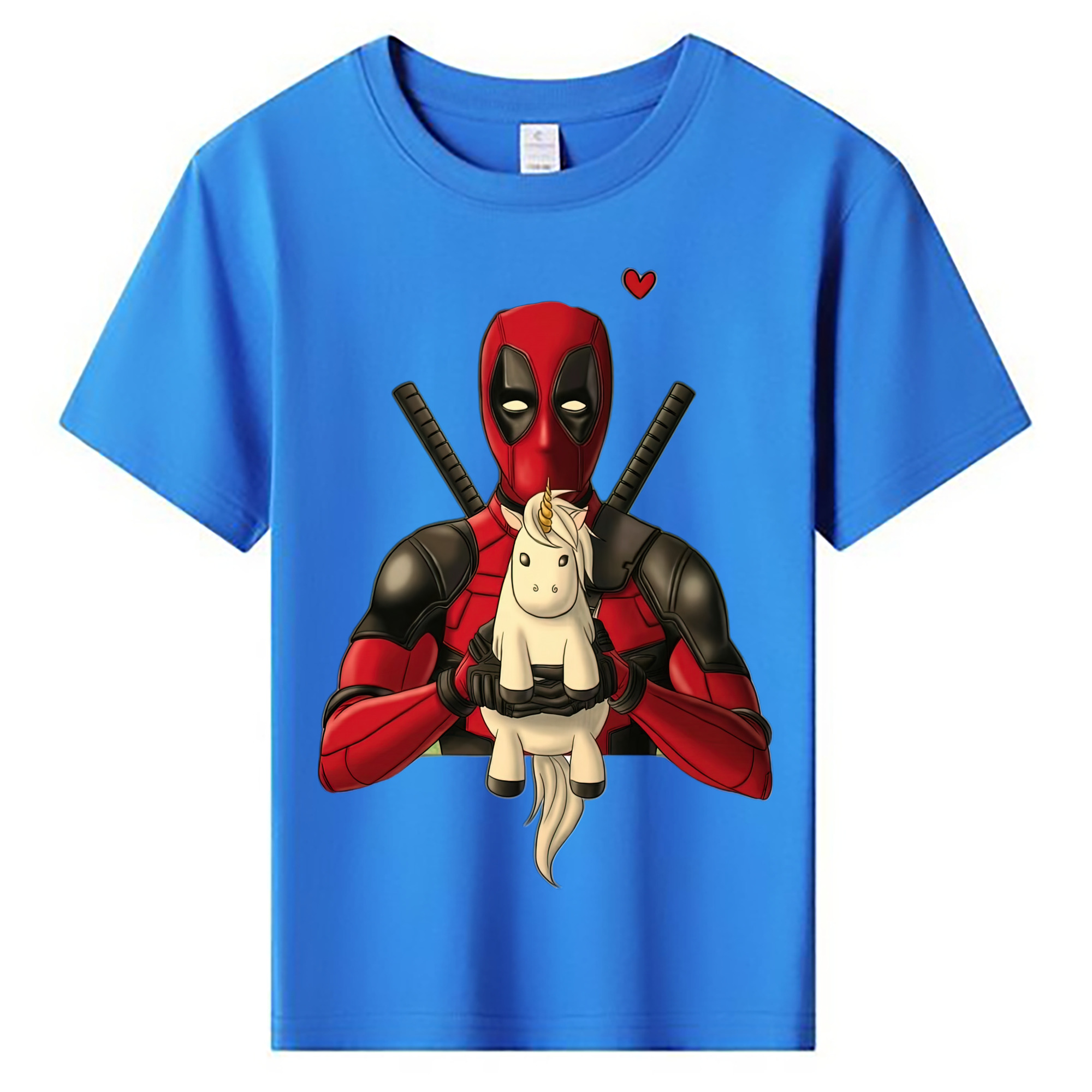 （画像用） Deadpool デッドプール 綿100％キッズTシャツ（フロントプリント）